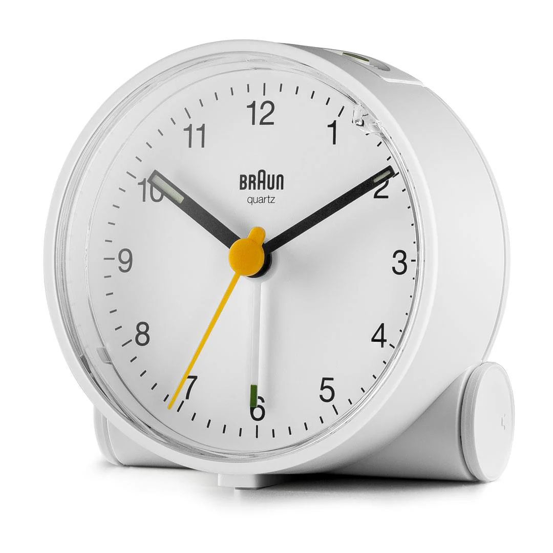 BC01 Braun classic analogue alarm clock - white - Image 4