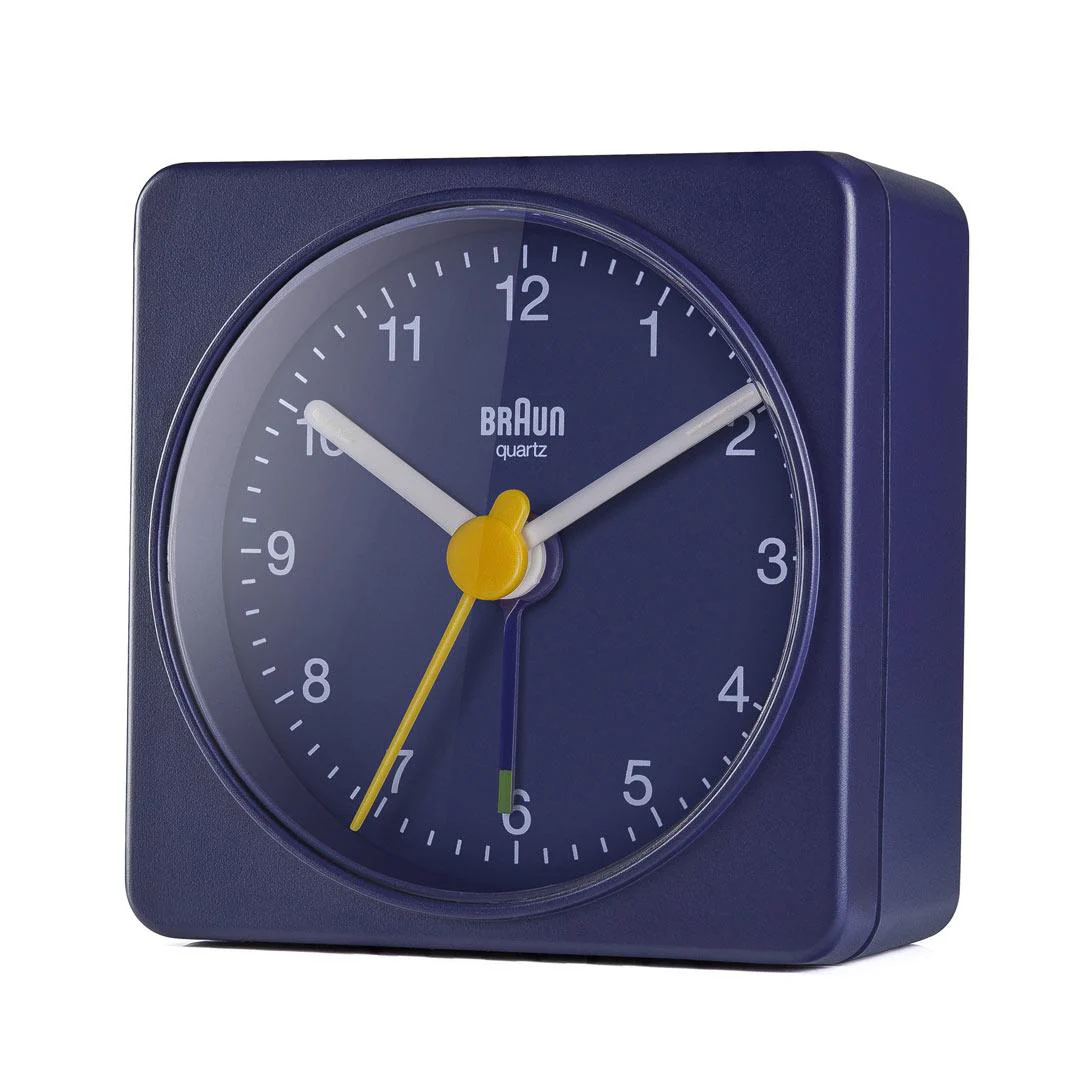 BC02 Braun classic travel analogue alarm clock - blue - Image 3
