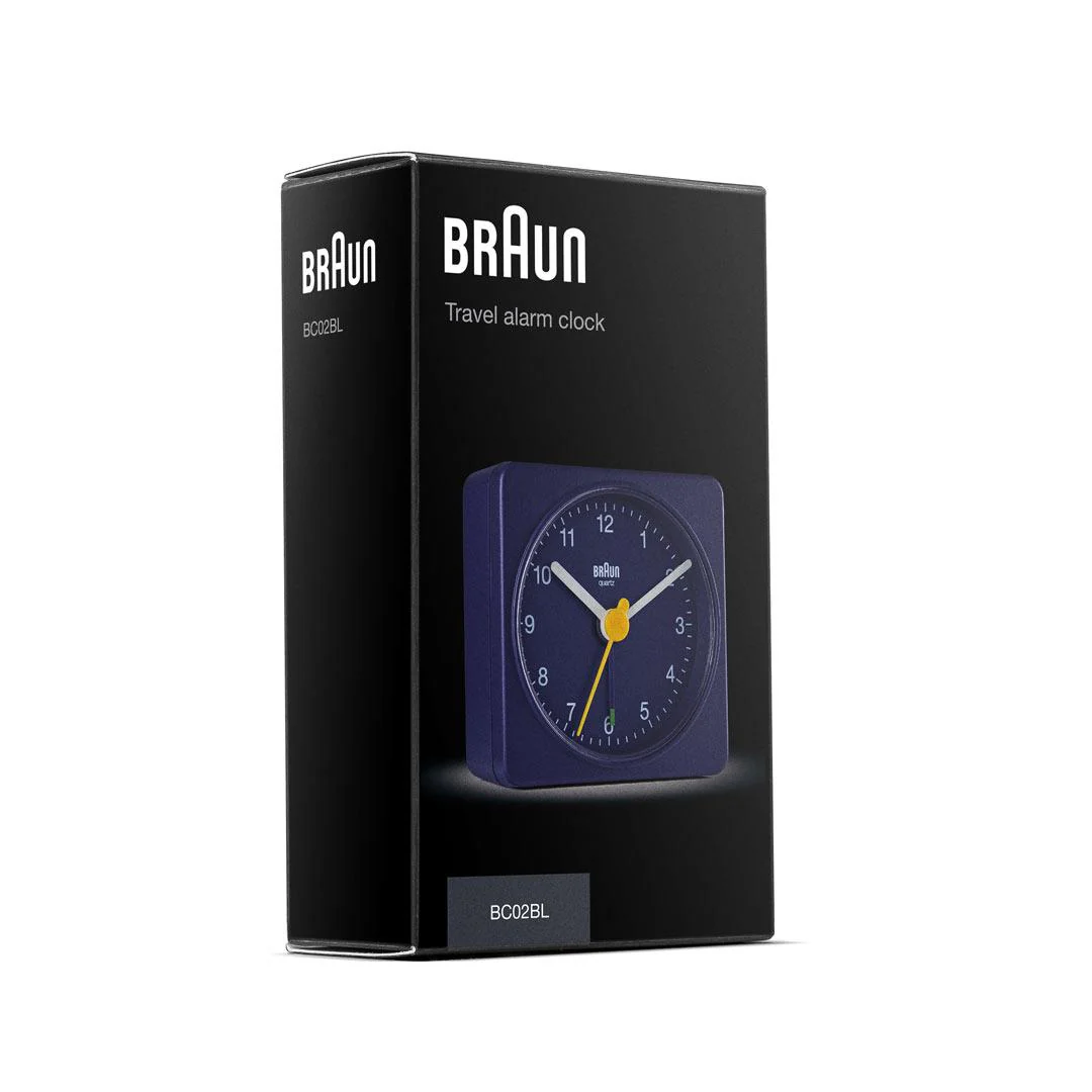 BC02 Braun classic travel analogue alarm clock - blue - Image 6