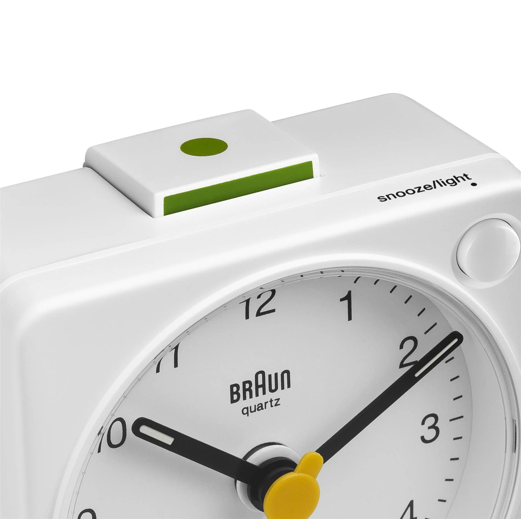 BC02X Braun classic analogue travel alarm clock - white - Image 5