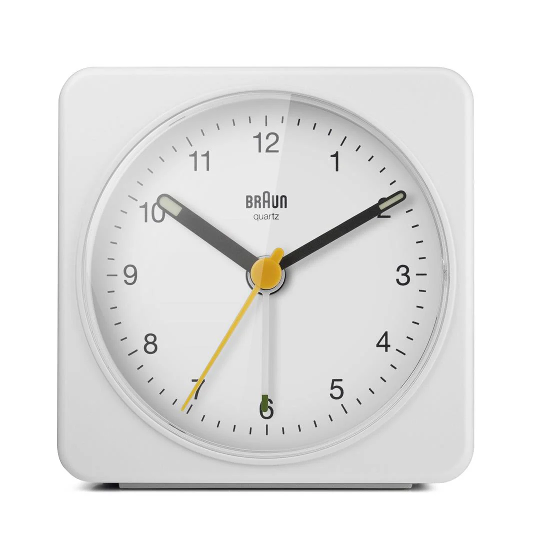 BC03 Braun classic analogue alarm clock - white - Image 4