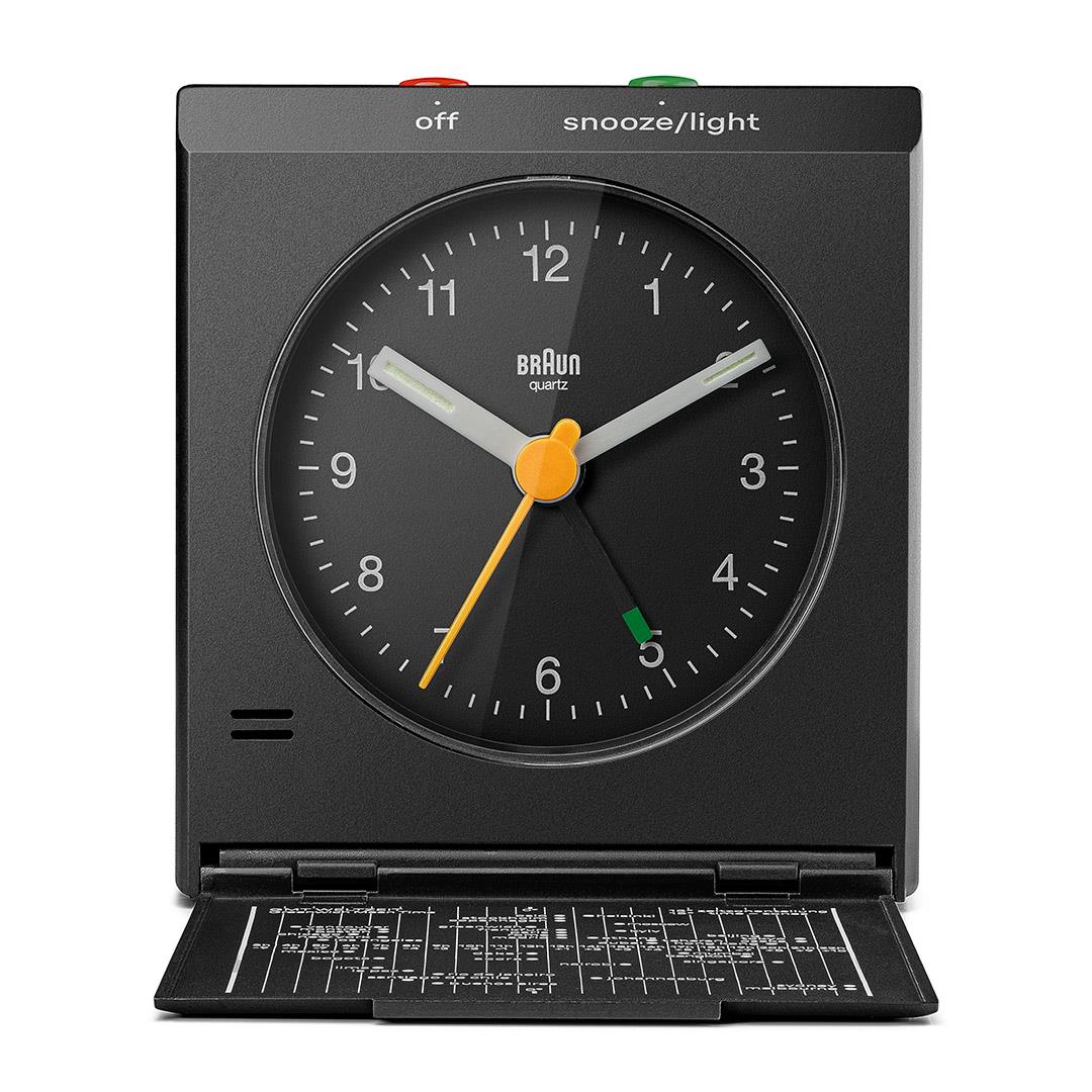 BC05 Braun travel analogue alarm clock - black - Image 4