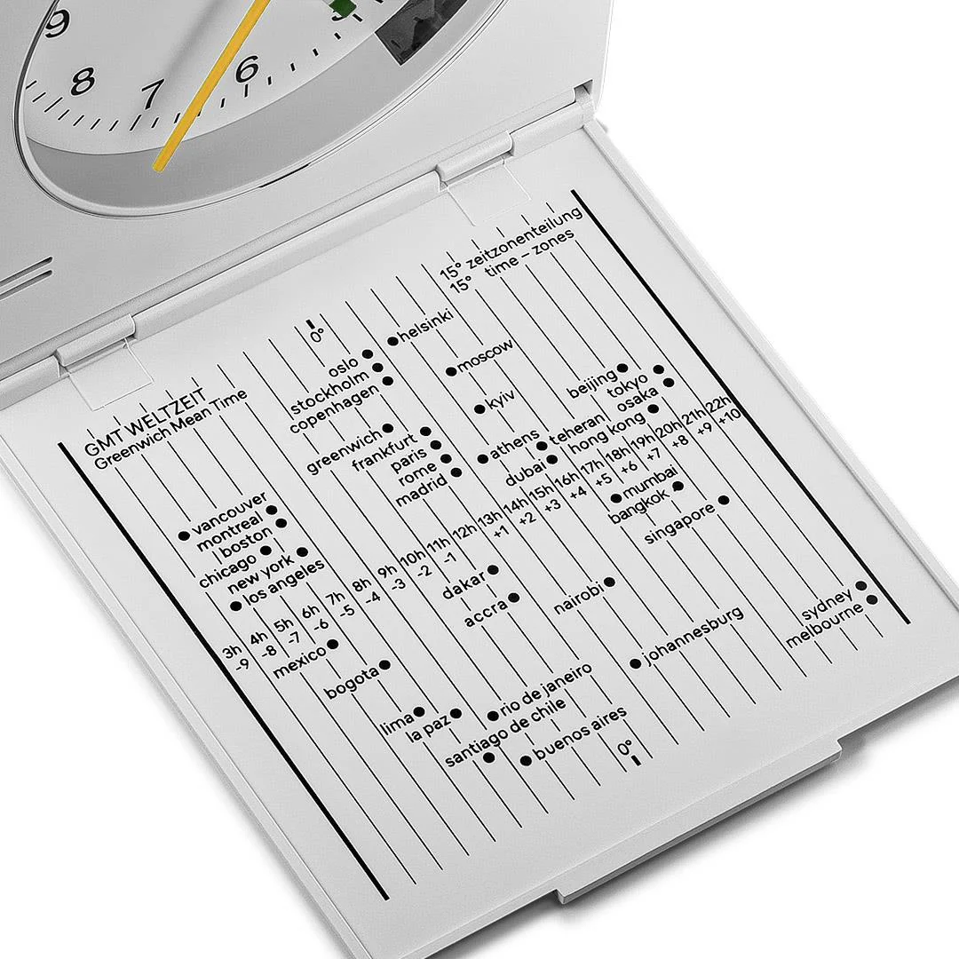 BC05 Braun travel analogue alarm clock- white - Image 6