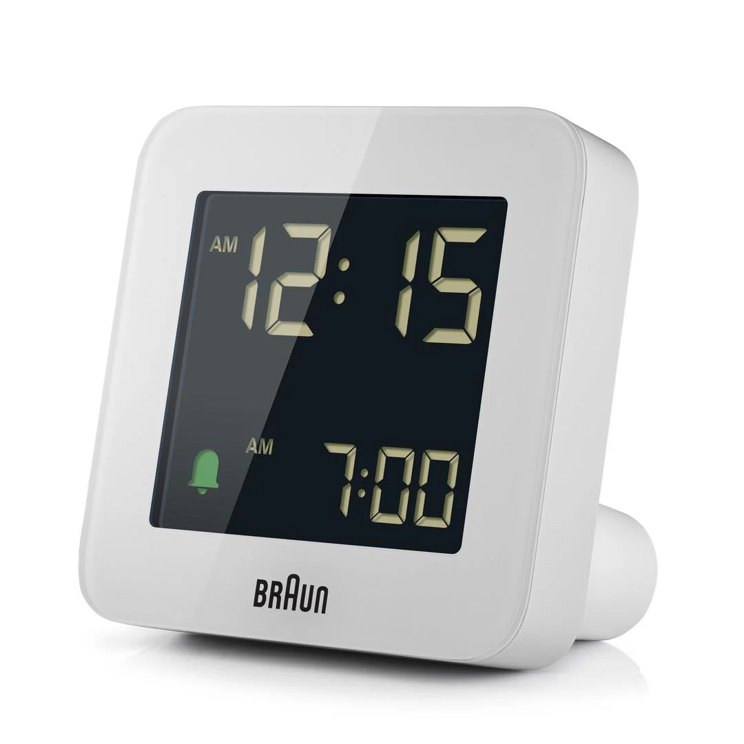 BC09 Braun digital alarm clock - white - Image 4