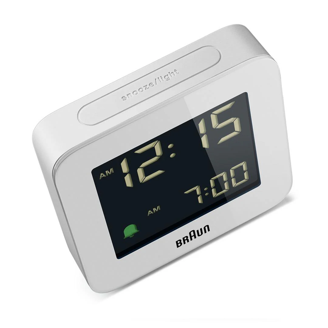 BC09 Braun digital alarm clock - white - Image 5