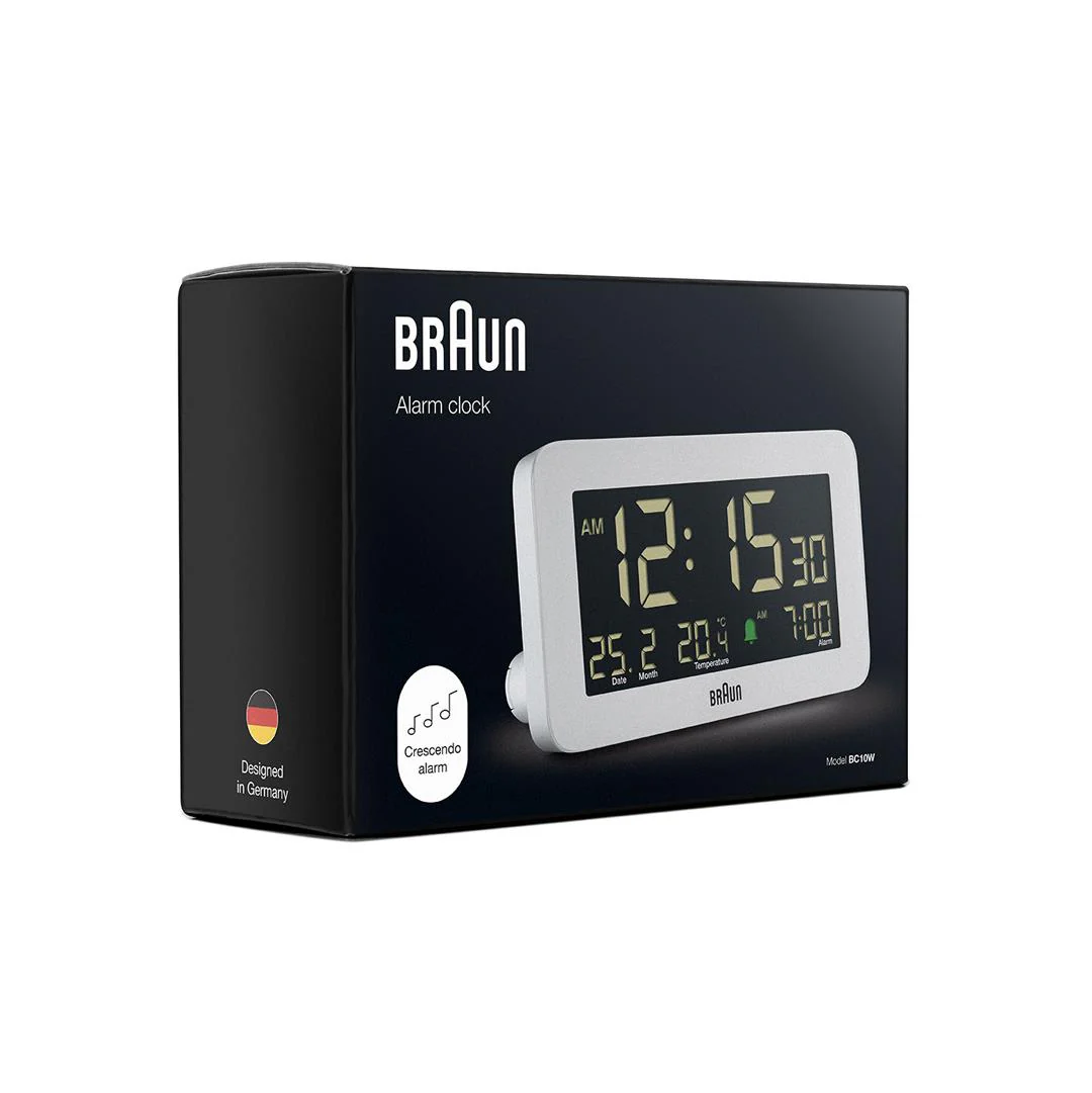 BC10 Braun digital alarm clock - white - Image 10