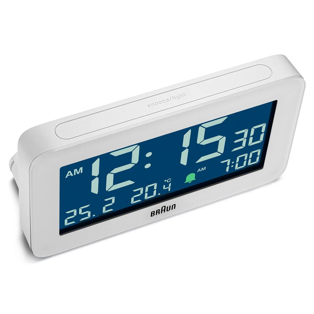 BC10 Braun digital alarm clock - white - Image 6