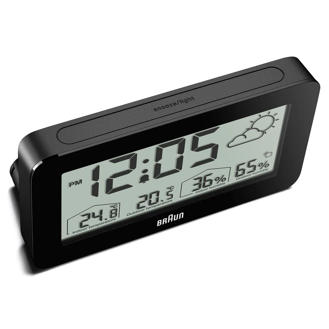 BC13 Braun digital weather station clock - black - Image 9