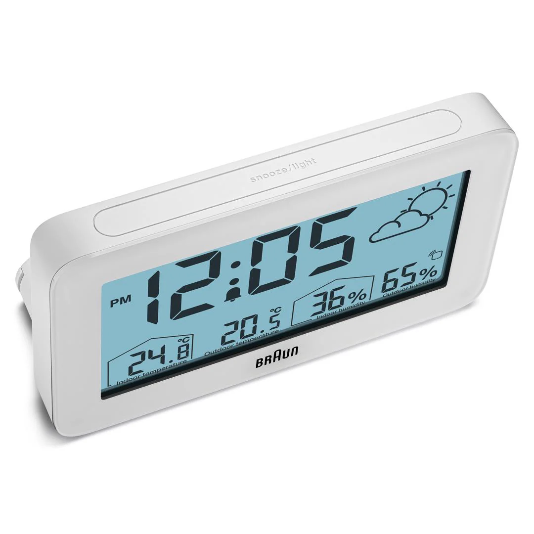 BC13 Braun digital weather station clock - white - Image 10