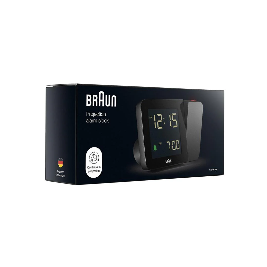 BC15 Braun digital projection alarm clock - black - Image 12