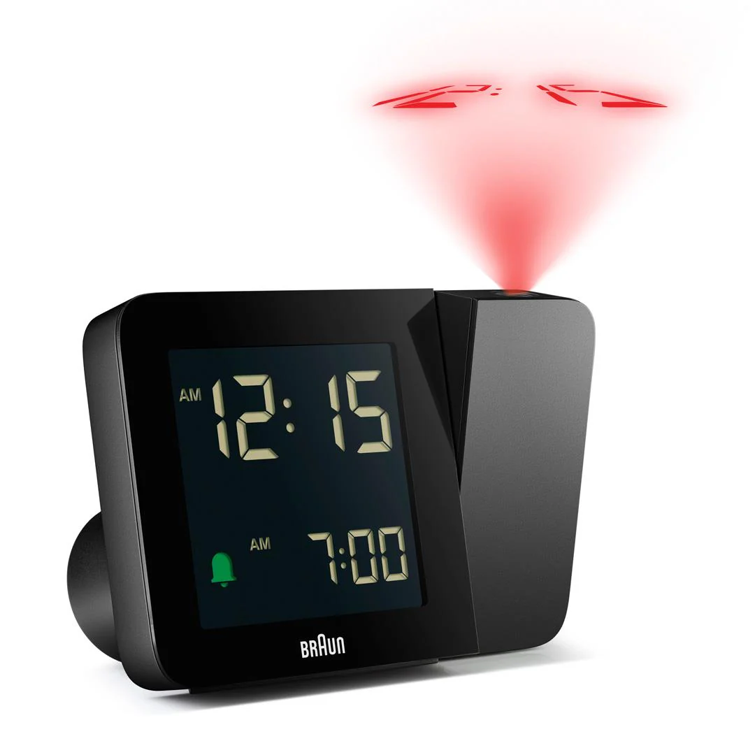 BC15 Braun digital projection alarm clock - black - Image 5
