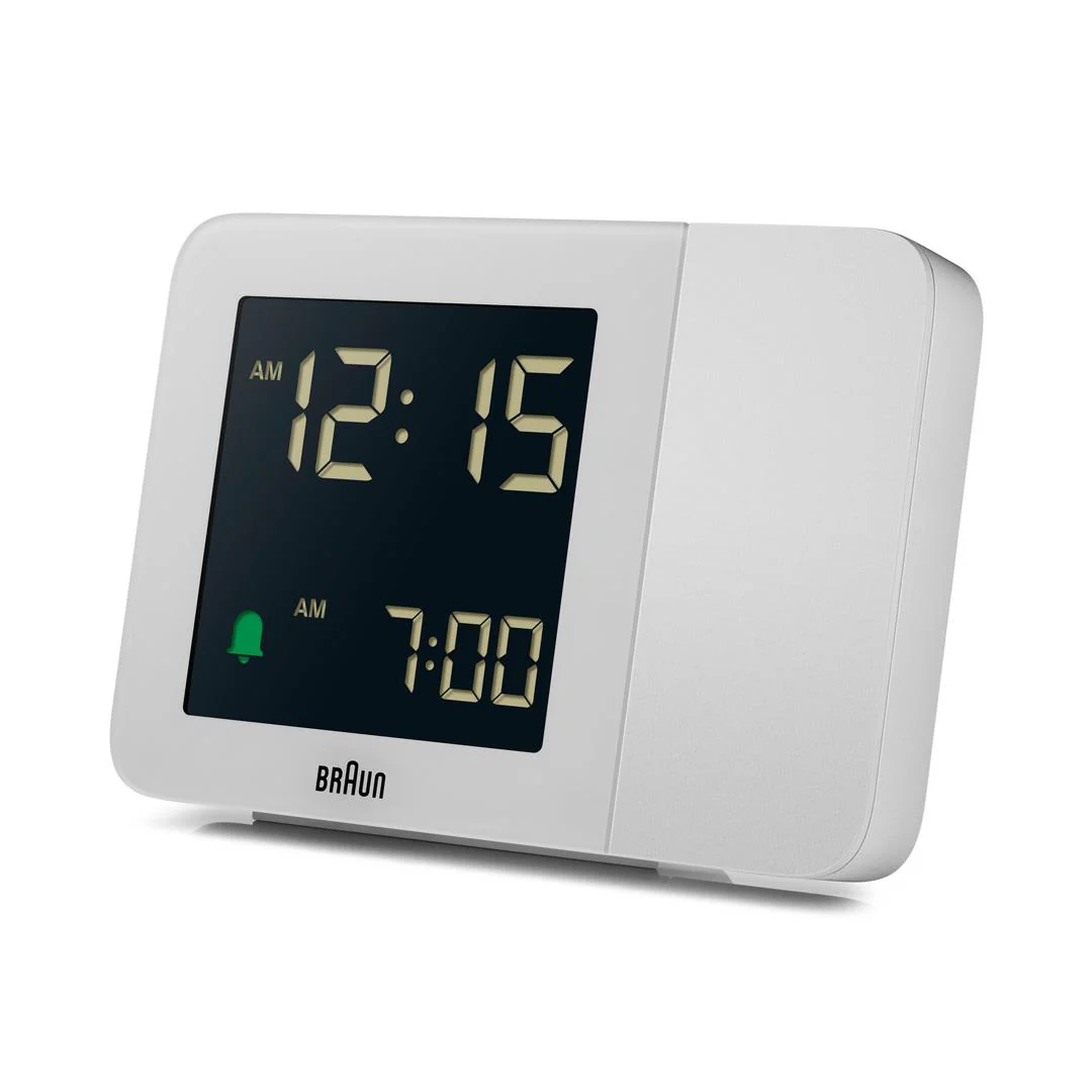 BC15 Braun digital projection alarm clock - white - Image 3