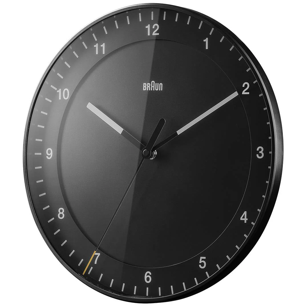 BC17 Braun classic large analogue wall clock - black - Image 3