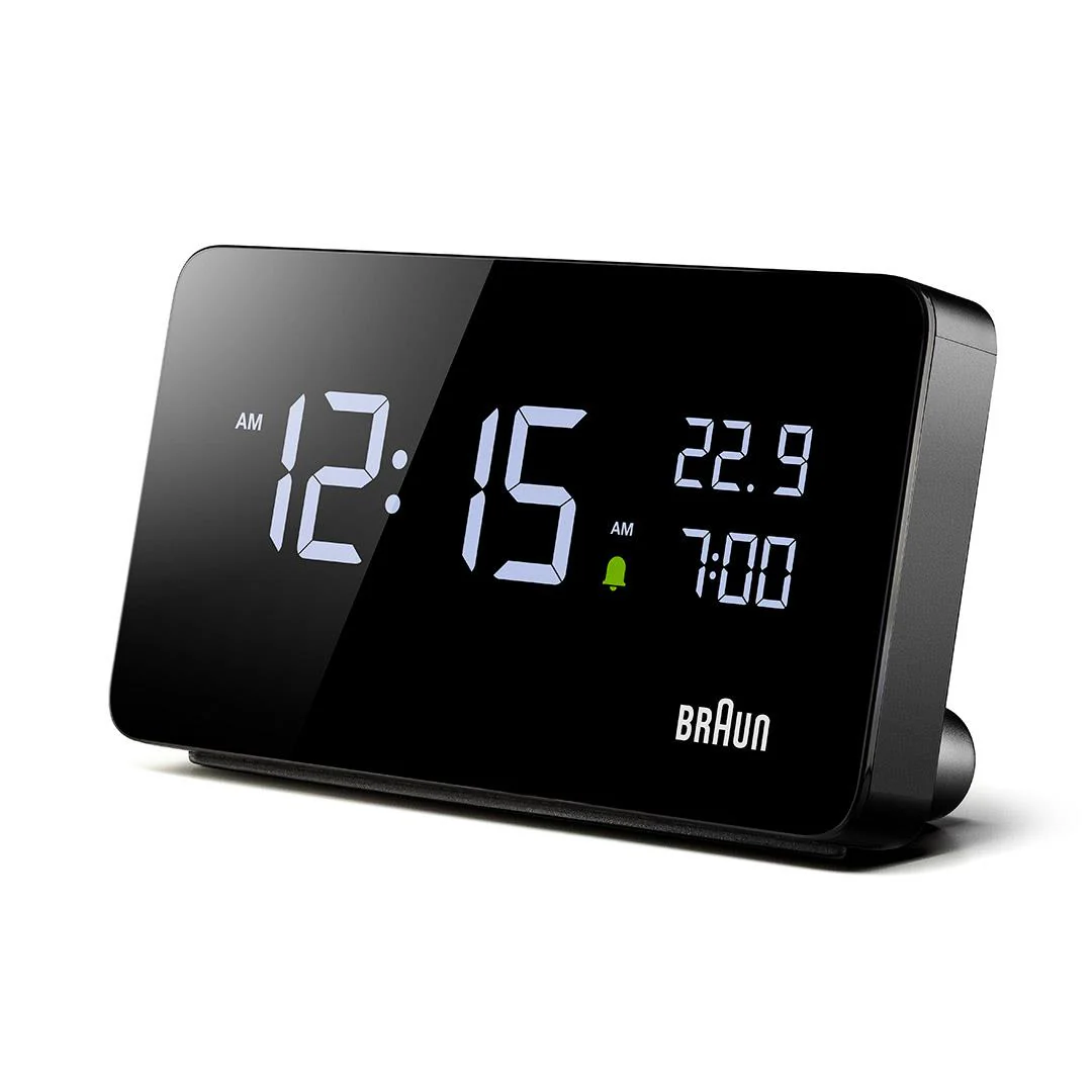 BC20 Braun digital rectangular alarm clock - black - Image 5