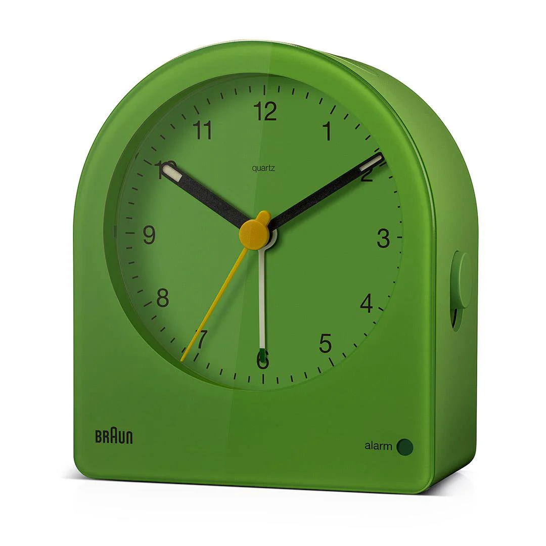 BC22GN Braun classic analogue alarm clock - green - Image 9