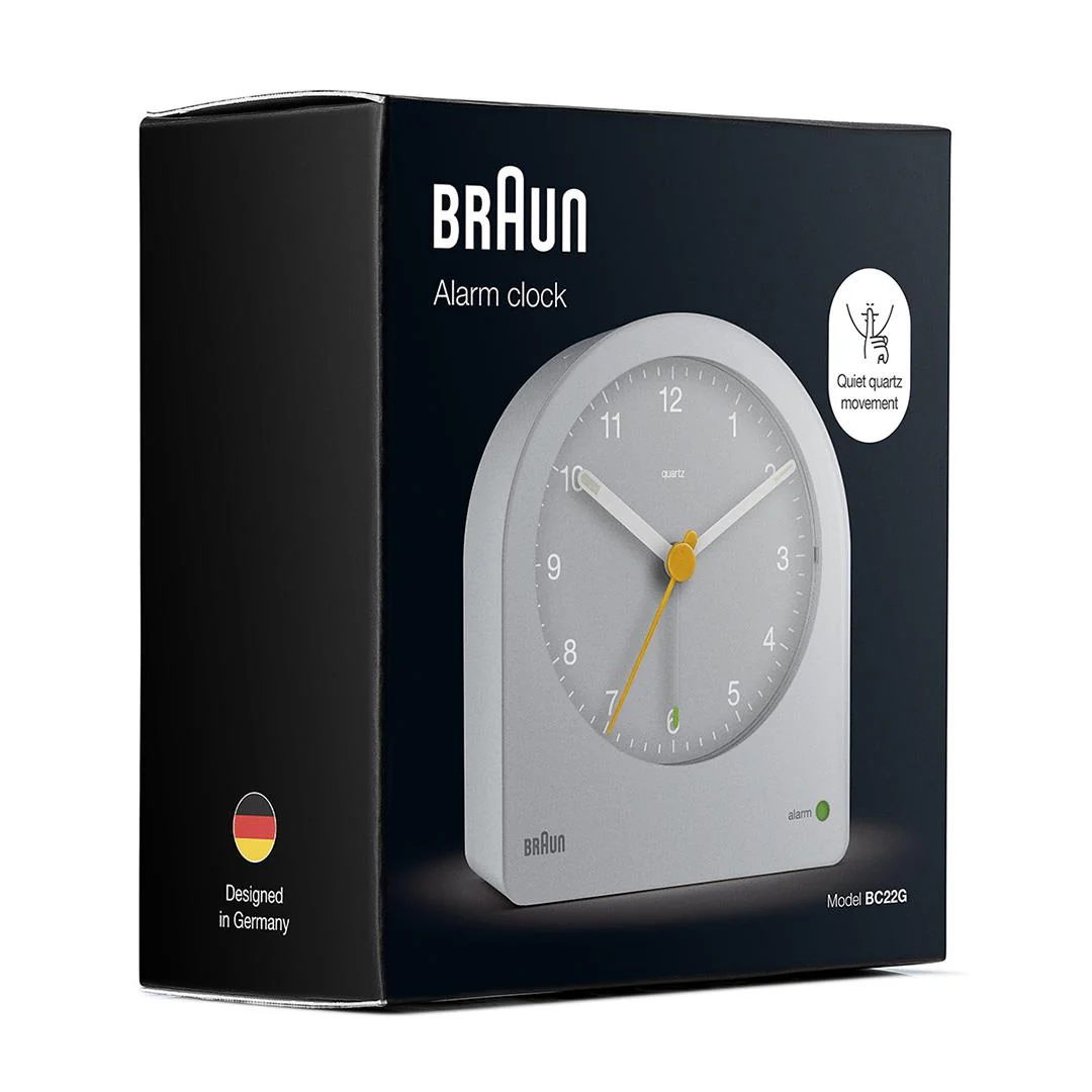 BC22 Braun classic analogue alarm clock - grey - Image 7