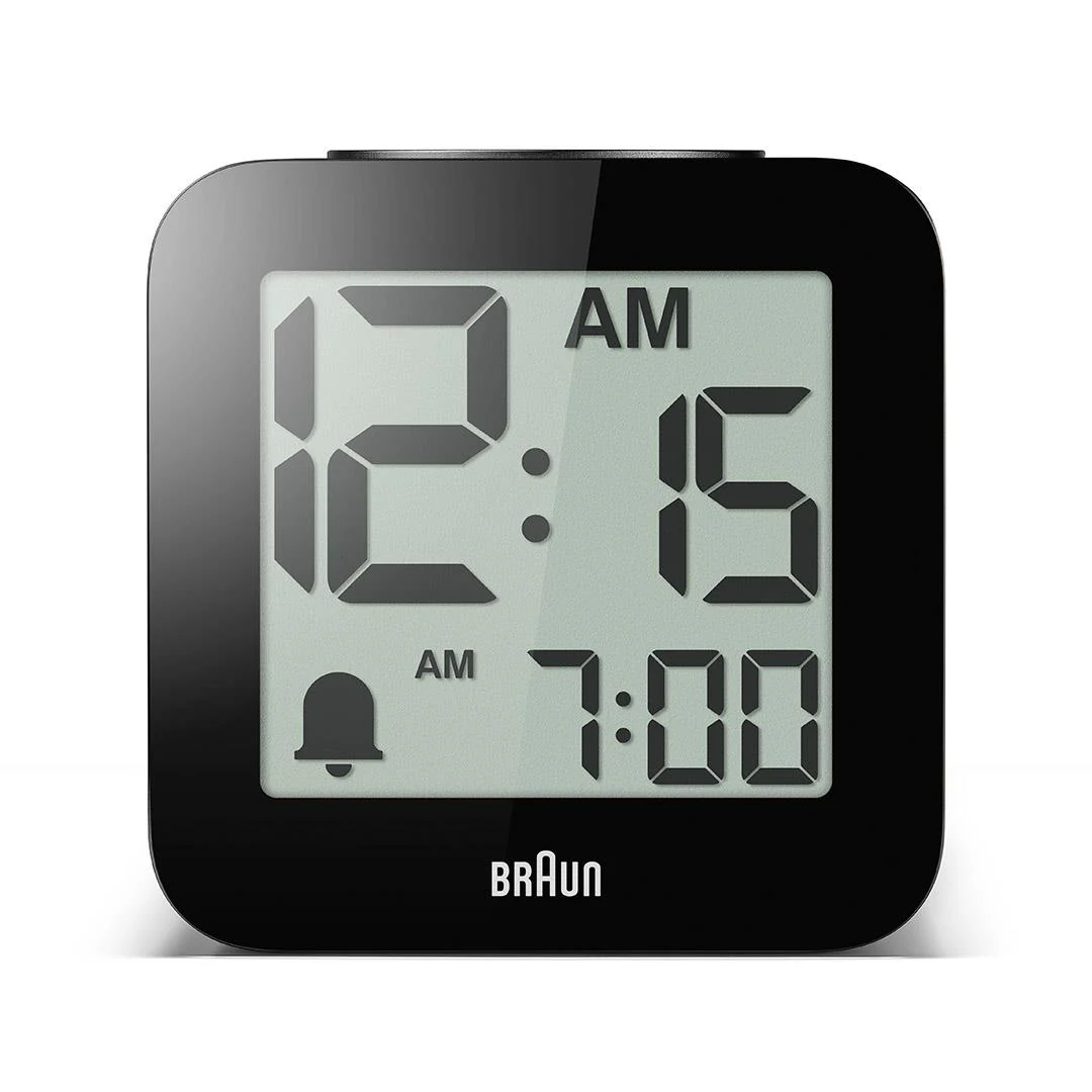 BC25 Braun time speaking digital alarm clock - black - Image 3