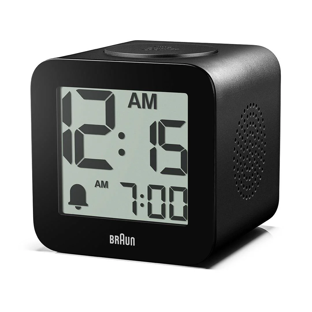 BC25 Braun time speaking digital alarm clock - black - Image 5