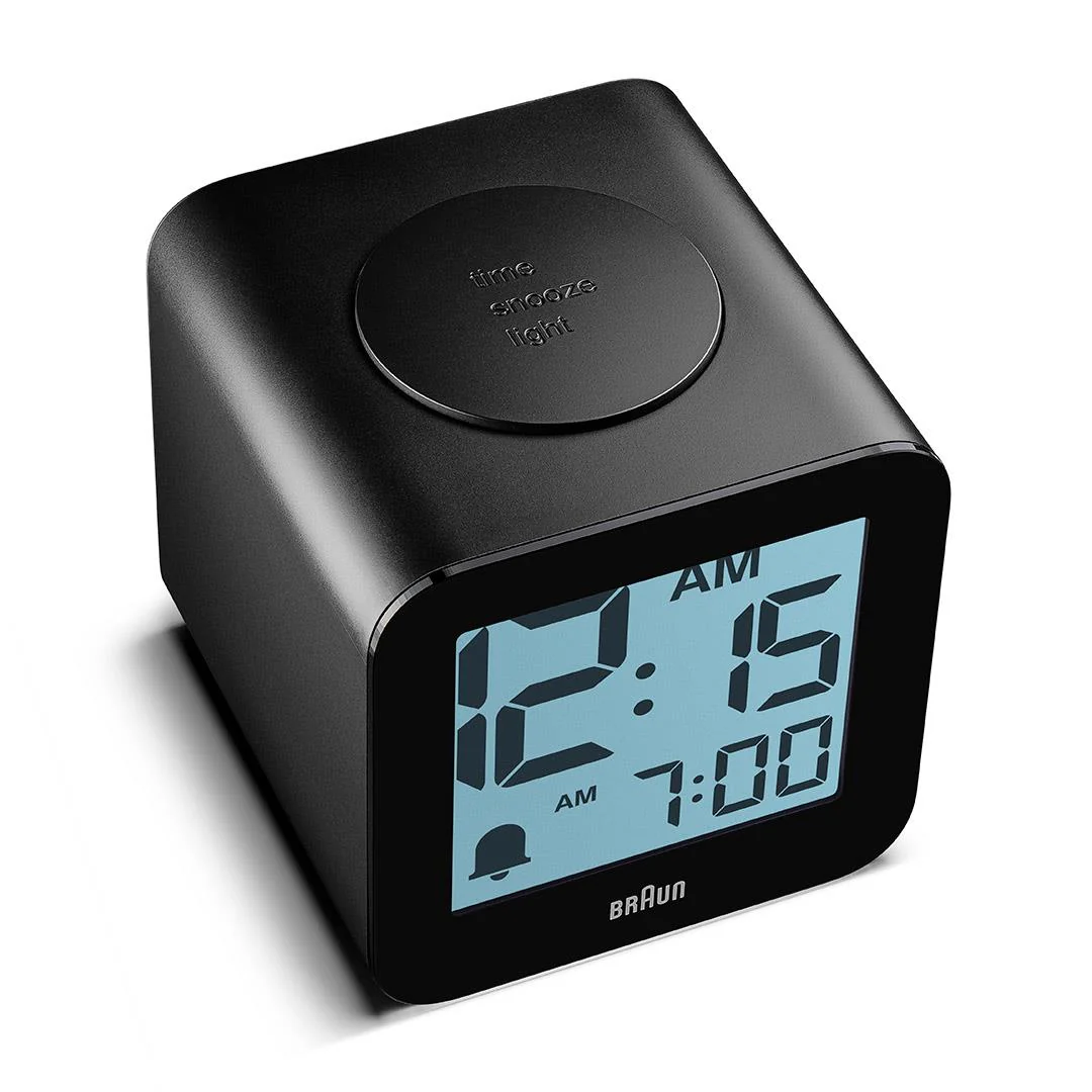 BC25 Braun time speaking digital alarm clock - black - Image 8