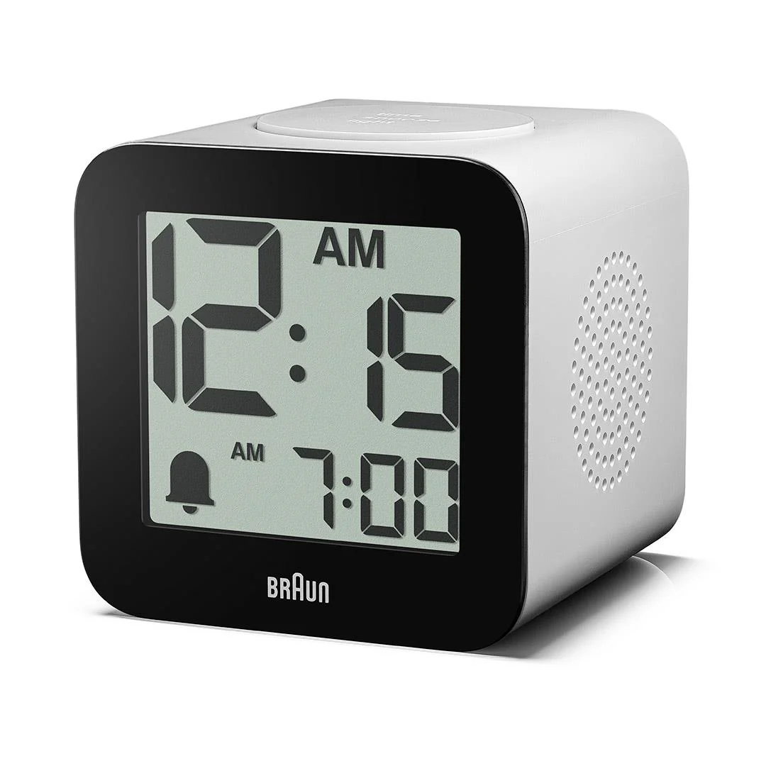 BC25 Braun time speaking digital alarm clock - white - Image 5