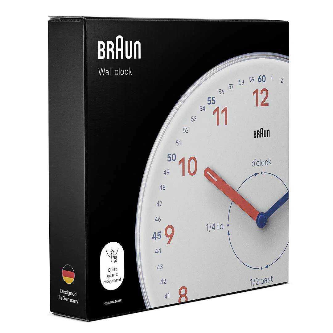 BC26 Braun time teachers wall clock - white - Image 5
