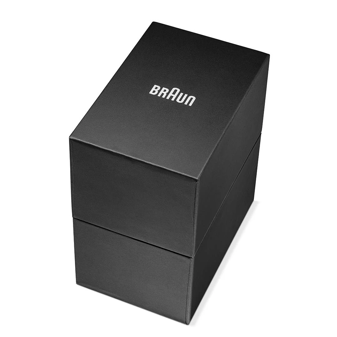 BN0299 Braun step counter watch - white dial and black silicone strap - Image 12