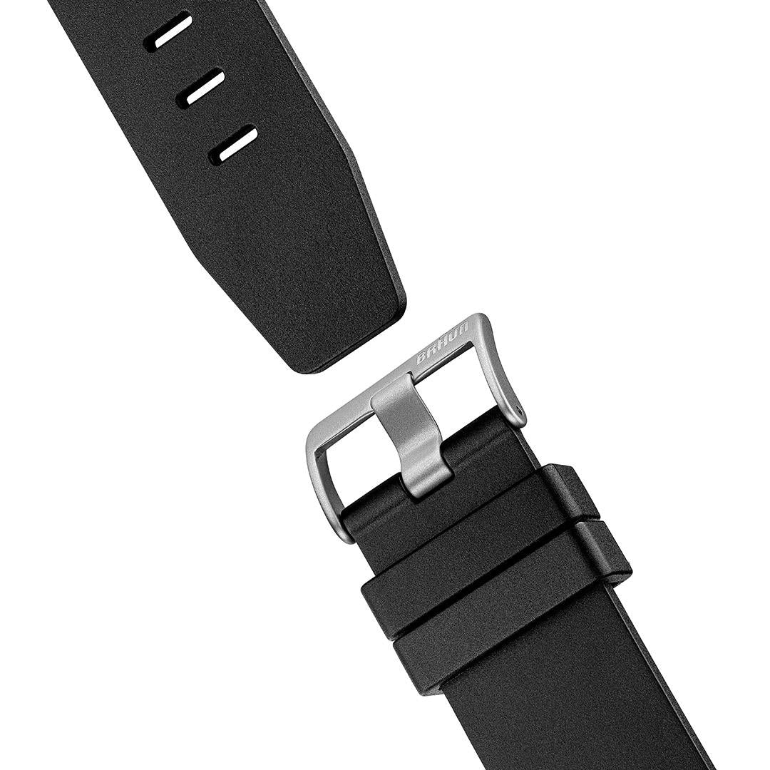 BN0279 Braun Swiss made automatic watch black dial and black rubber strap - limited edition - Image 7