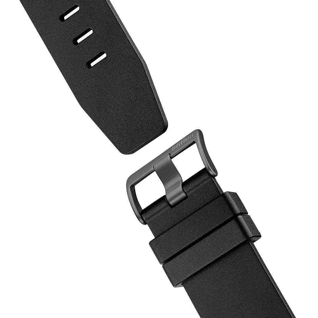 BN0279 Braun Swiss made automatic watch black dial and black rubber strap - limited edition - Image 7