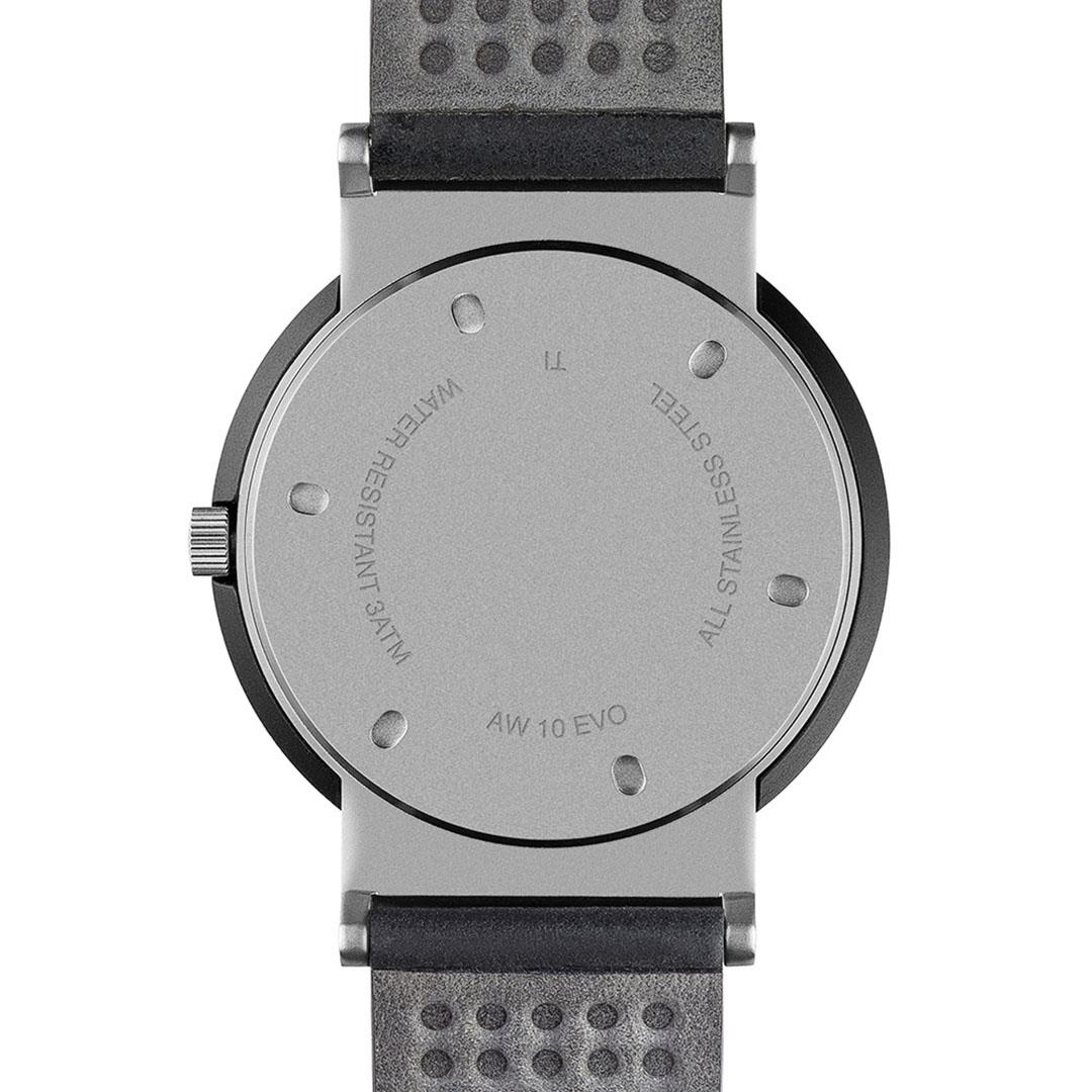 AW10 Braun gents EVO classic watch - black dial and black leather strap - Image 6