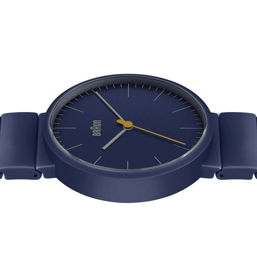 BN0171 Braun unisex classic watch - blue dial and blue ceramic bracelet - Image 3