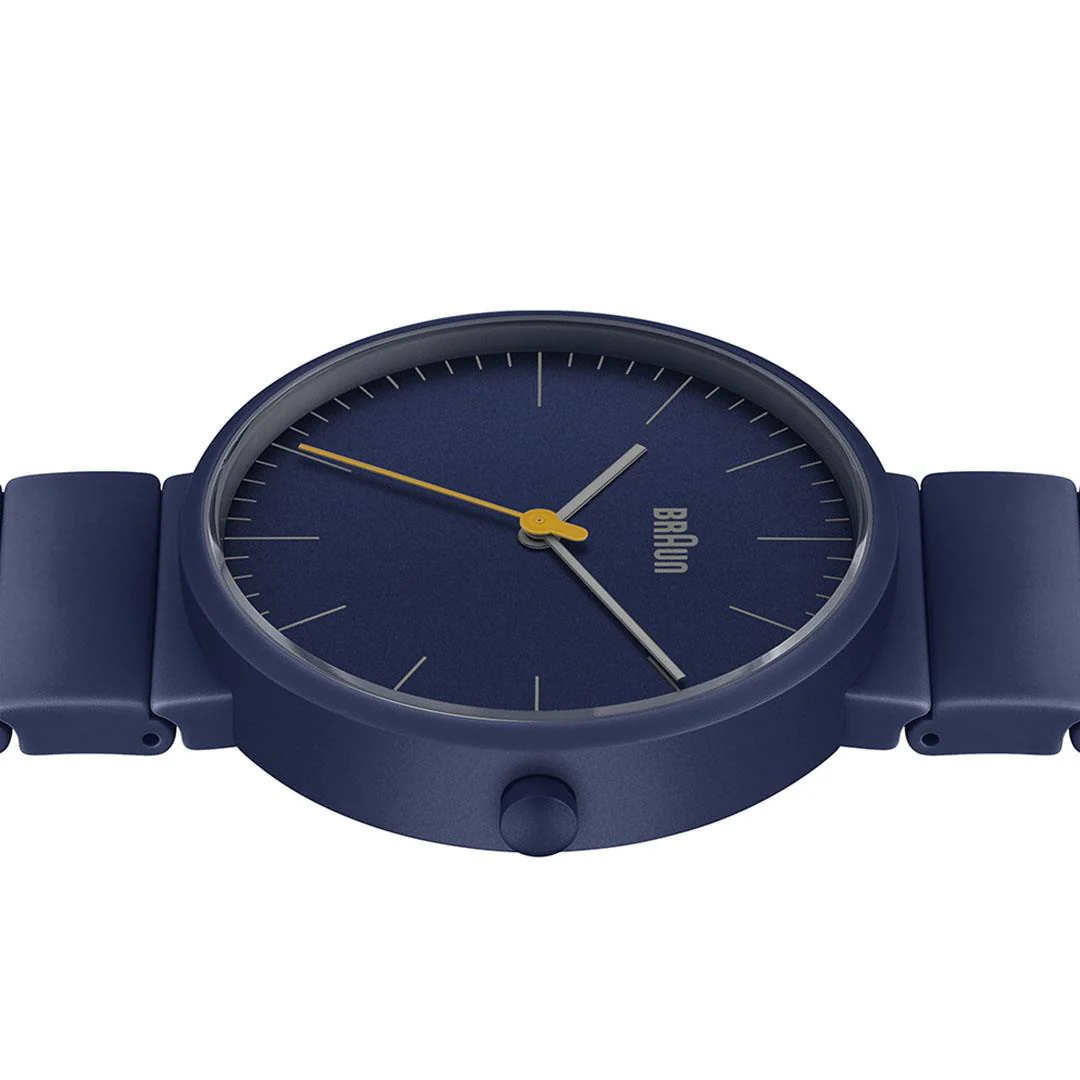 BN0171 Braun unisex classic watch - blue dial and blue ceramic bracelet - Image 4